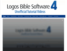 Tablet Screenshot of logosbiblesoftwaretraining.com